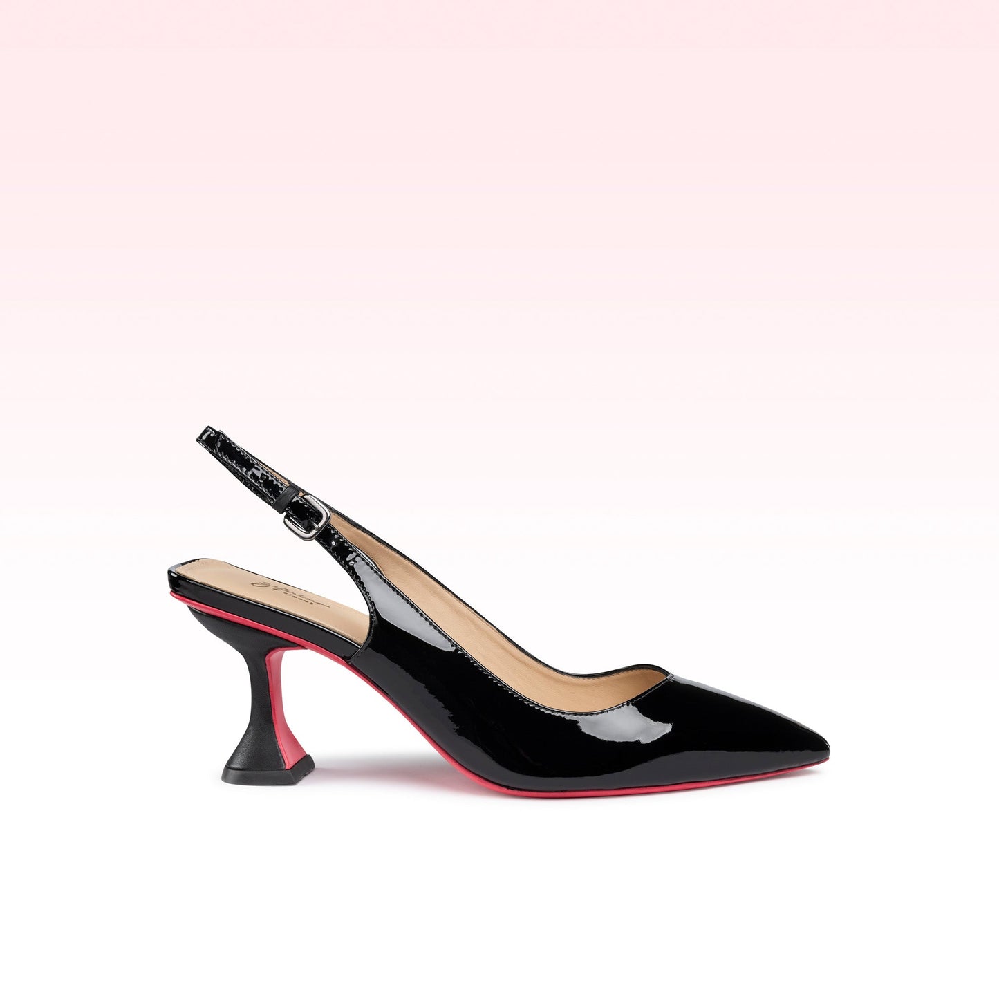 Scarpin Slingback Ava Verniz Preto