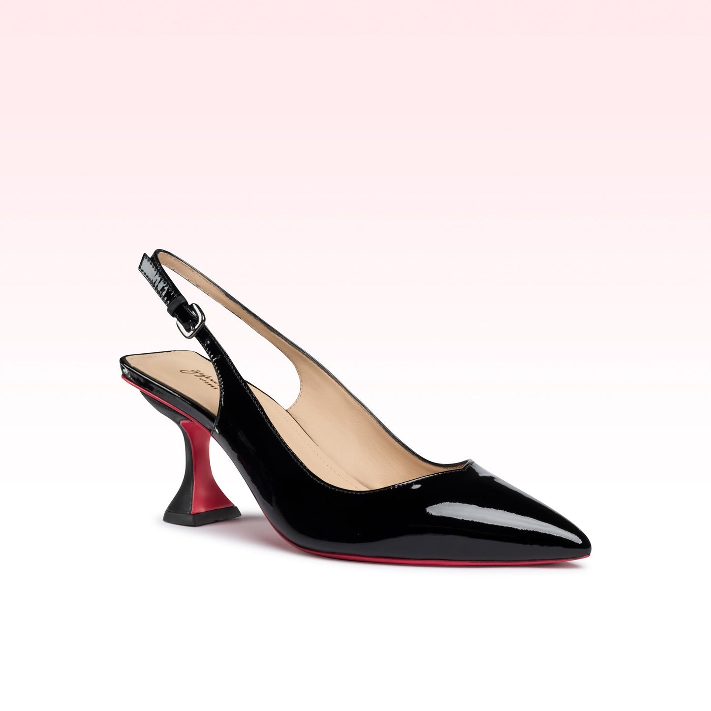 Scarpin Slingback Ava Verniz Preto