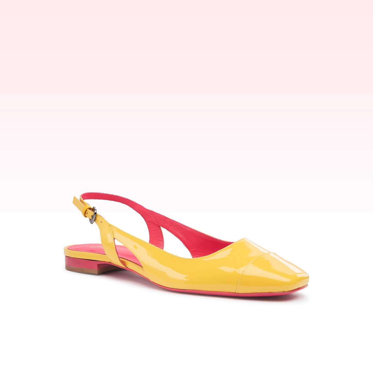 Beatrice Patent Leather Canary Flats