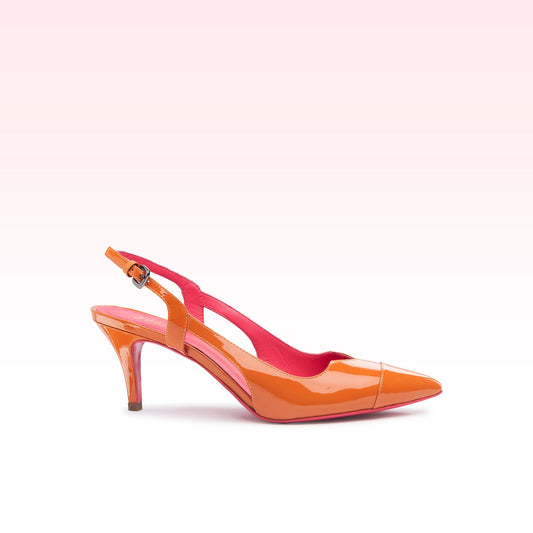 Scarpin Slingback Chiara Laranja